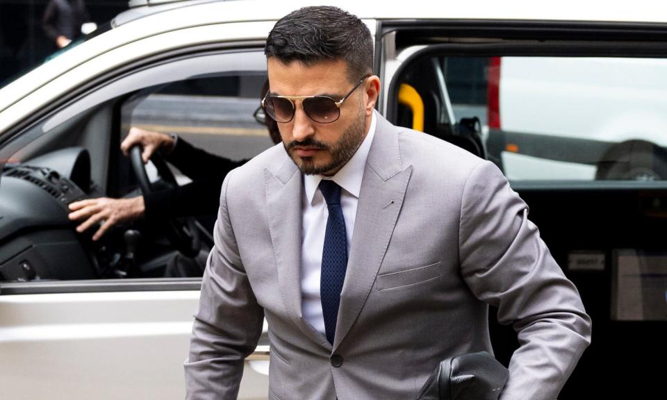 <span>‘I don’t think I’d be stupid enough to threaten anyone – let alone someone [connected] with the might of Roman Abramovich,’ Saif Alrubie told a court.</span><span>Photograph: Jordan Pettitt/PA</span>