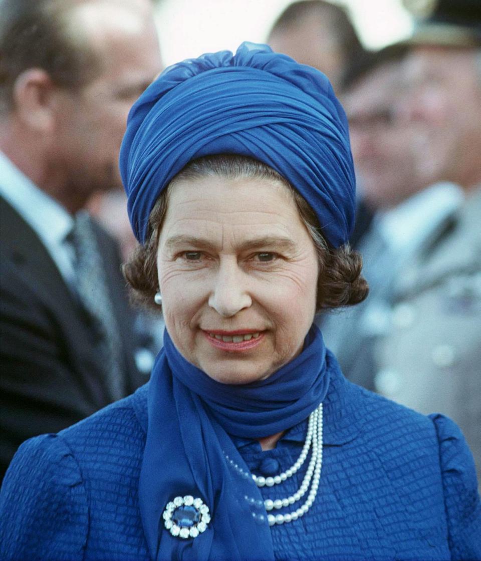 <p>Princess Diana's engagement ring design was inspired by the Prince Albert Brooch, seen here on Queen Elizabeth II during her visit to Saudi Arabia in 1979. The piece, which its namesake consort gifted to Queen Victoria <a href="https://www.townandcountrymag.com/society/tradition/news/a9209/queen-victoria-wedding/" rel="nofollow noopener" target="_blank" data-ylk="slk:on the eve of their wedding;elm:context_link;itc:0;sec:content-canvas" class="link ">on the eve of their wedding</a>, was beloved by the monarch and is now an important piece in her great-great-granddaughter's collection. Upon her death in 1901, Queen Victoria designated the brooch an heirloom of the crown, meaning it would be specifically reserved for use by future queens and queen consorts. </p>