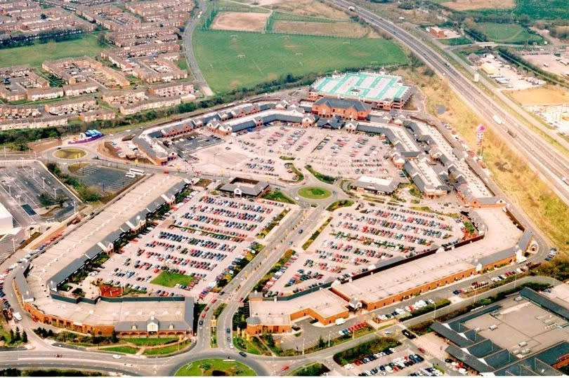 Fascinating aerial shots have taken a look back at when the site first opened