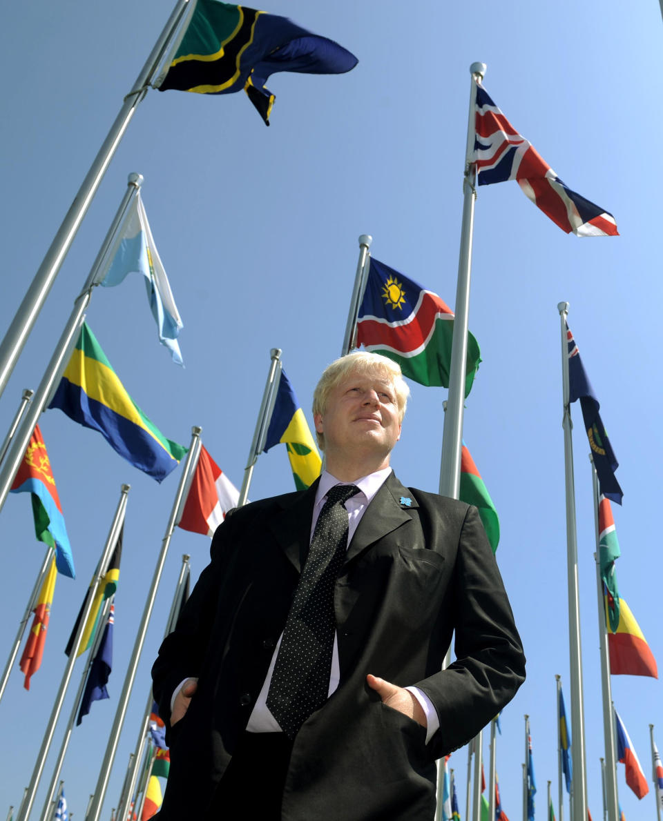 London Mayor Boris Johnson visits the athletes' village in Beijing where he is attending the last few days of the 2008 Olympic Games, and participating in the London Handover during the closing ceremony on Sunday.