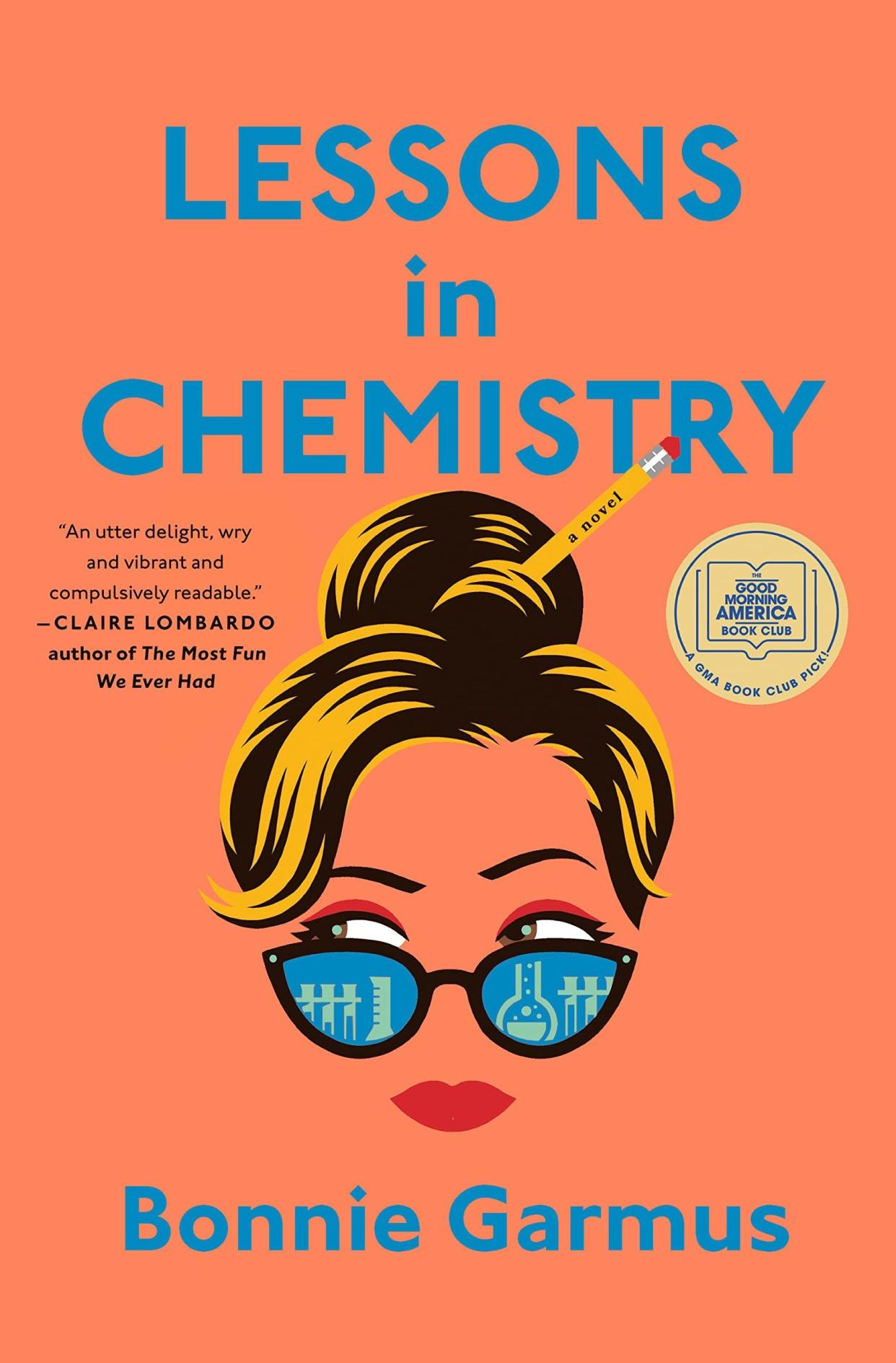 Book cover of "lessons in chemistry"