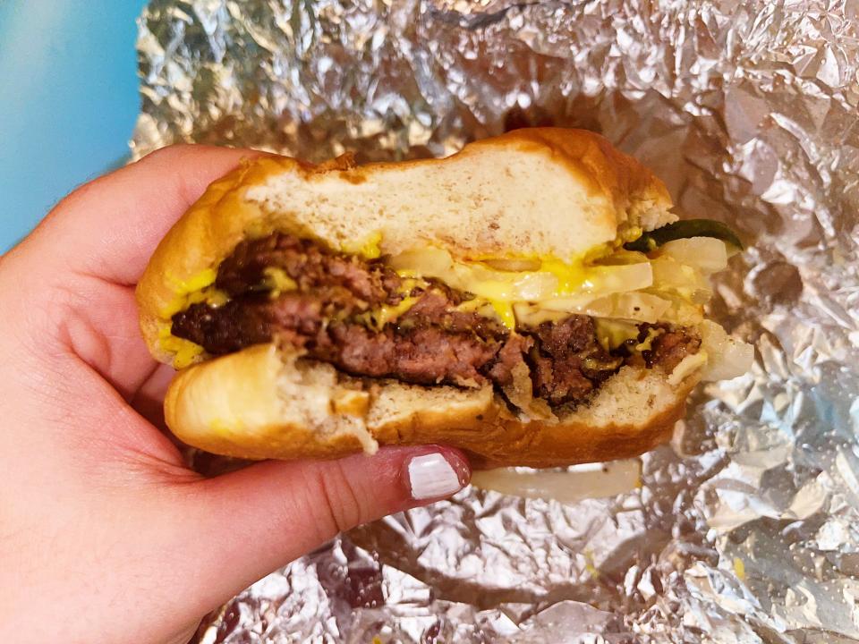 cook out double cheeseburger