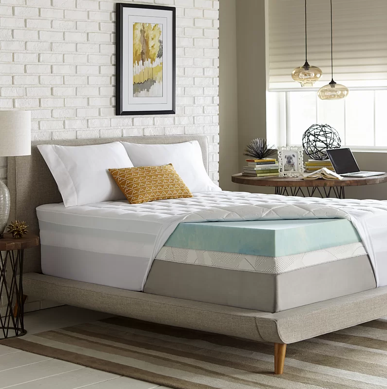 Simmons Curv 5.5” Gel Memory Foam Mattress Topper (Photo: Wayfair)