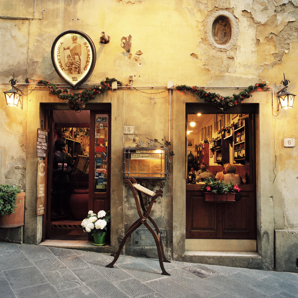 A quaint Italian restaurant.