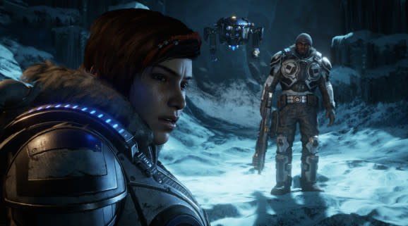 Kait, Jack, and Del in Gears 5.