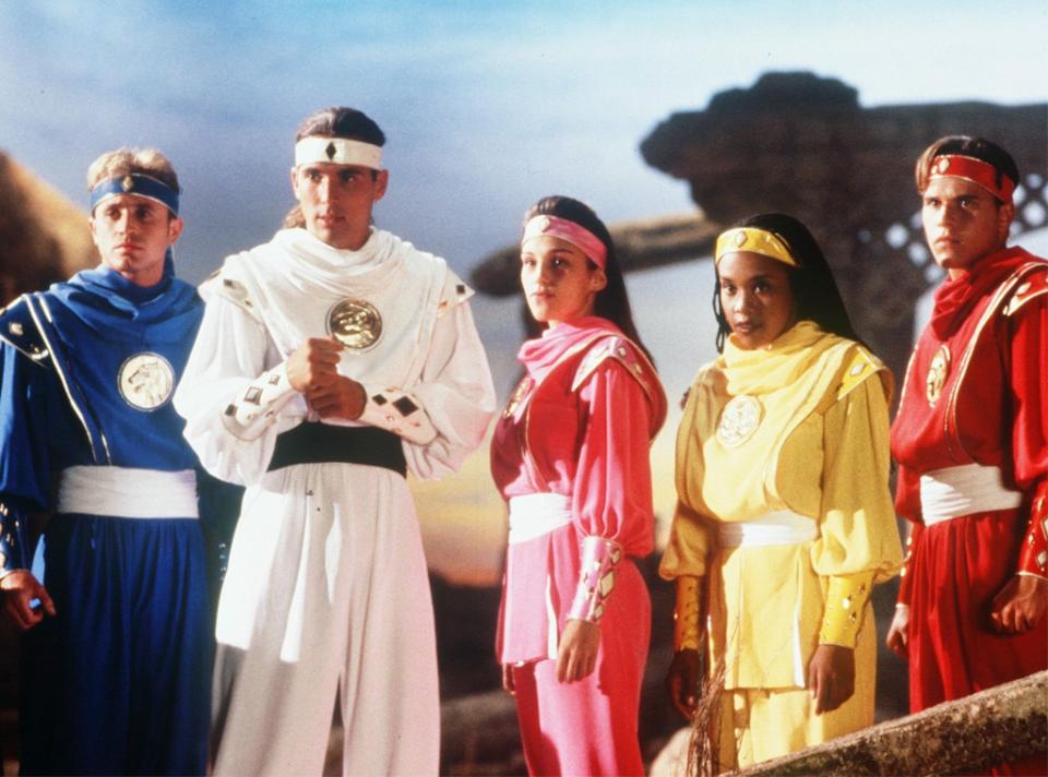 Mighty Morphin Power Rangers The Movie, 1995, Johnny Yong Bosch, David Yost, Jason Frank, Amy Jo Johnson, Karan Ashley, Steve Cardenas