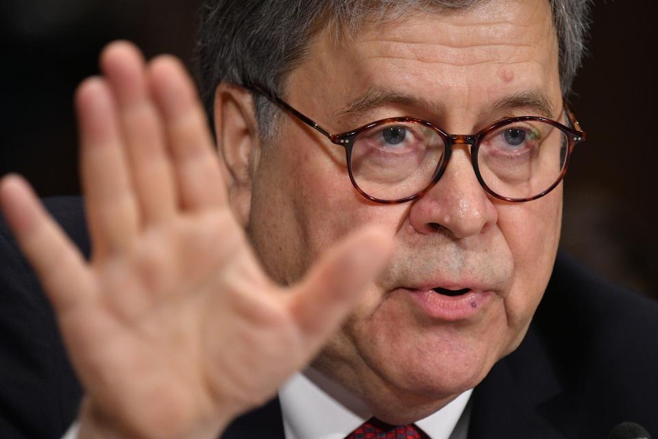 U.S. Attorney General William Barr testifies before the Senate Judiciary Committee on "the Justice Department's investigation of Russian Interference with the 2016 presidential election" on Capitol Hill in Washington, D.C., on May 1, 2019. (Photo: Mandel Ngan/AFP/Getty Images)