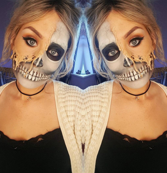 Schmelzende Gesichter: Halloween-Make-up-Trend