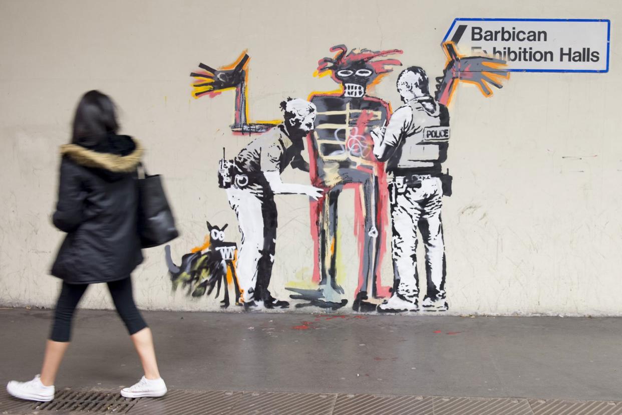 London art: Banksy's latest mural in Barbican: PA