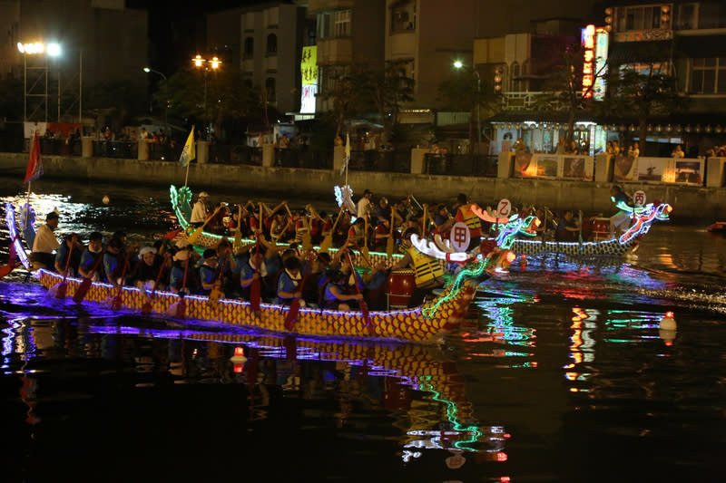 台南市國際龍舟錦標賽。（中央社／檔案照片）