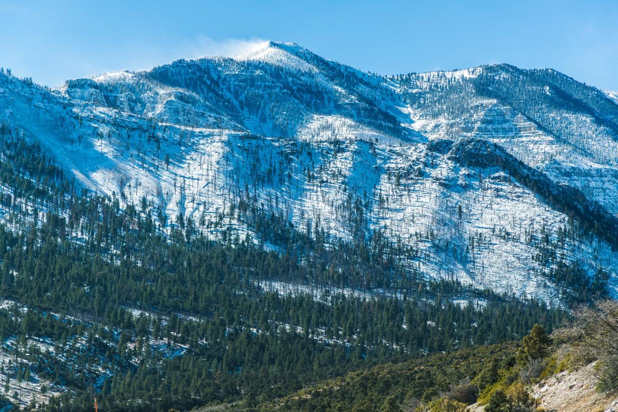 A stock photo Mt Charleston after a winter snow storm. Not far from Las Vegas, NV