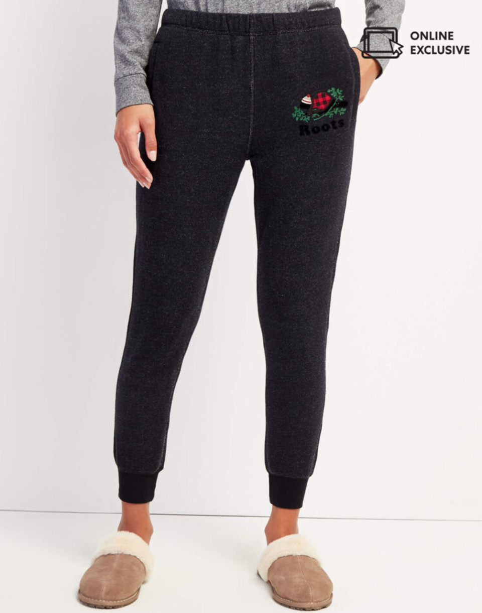 Cozy Buddy Slim Sweatpant. Image via Roots.