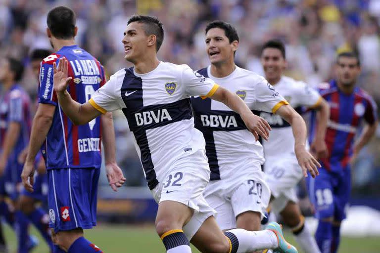 Paredes ya marcó el 1 a 0 para Boca, a los 3 minutos