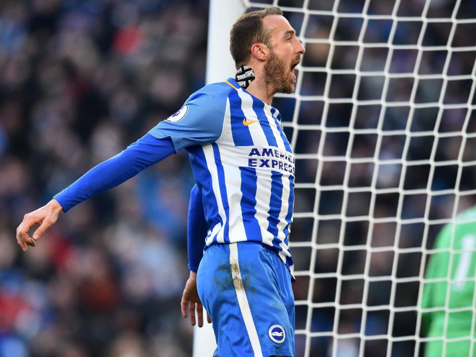 Glenn Murray scored twice in Brighton’s 4-1 win over Swansea to reach 10 Premier League goals for the season.