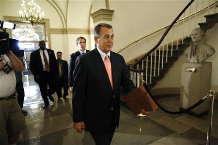 U.S. House Speaker John Boehner (R-OH) arrives at the U.S. Capitol in Washington, October 5, 2013. REUTERS/Jonathan Ernst