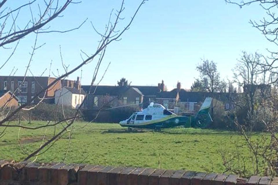 An air ambulance was spotted in the Eastbourne area of Darlington this morning. Picture: Megan Blakeley-Fisher <i>(Image: Contributor)</i>