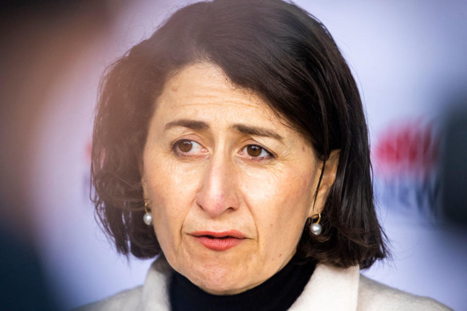 NSW Premier Gladys Berejiklian speaks during a COVID-19 update press conference.