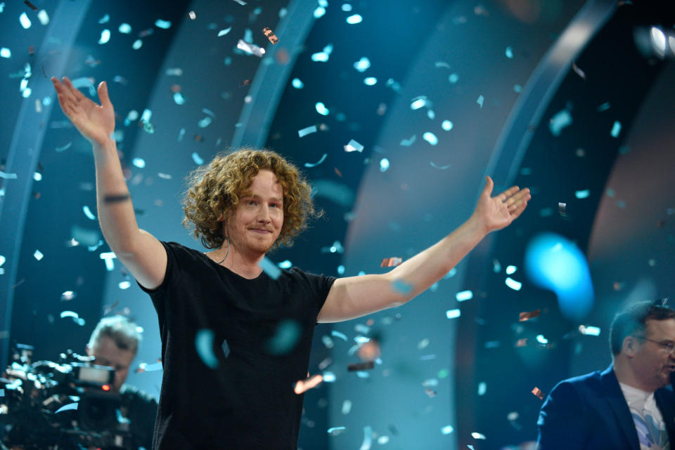 Michael Schulte gewann am 22. Februar 2018 den ESC-Vorentscheid in Berlin. (Bild:Getty Images)