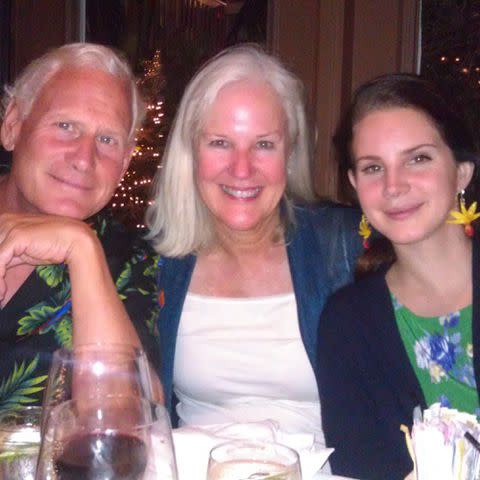 <p>Rob Grant Instagram</p> Rob Grant, Patricia Hill, and Lana Del Rey.