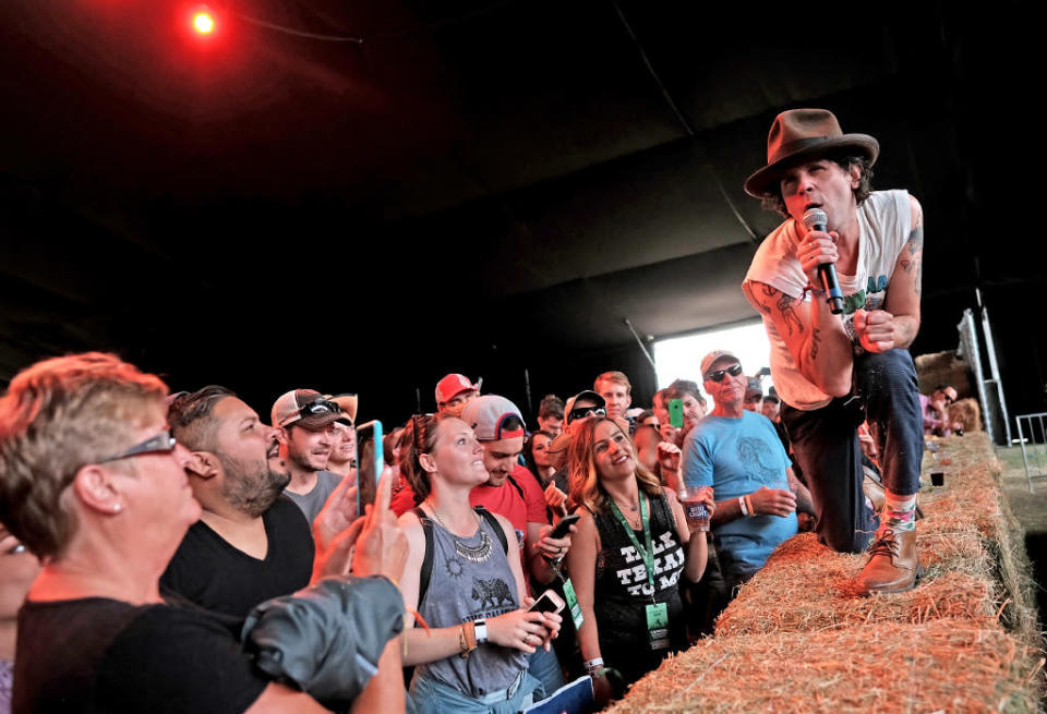 Langhorne Slim performs onstage during 2016 Stagecoach California’s Country Music Festival at Empire Polo Club on April 30, 2016 in Indio, California. (Photo: Jason Kempin/Getty Images)