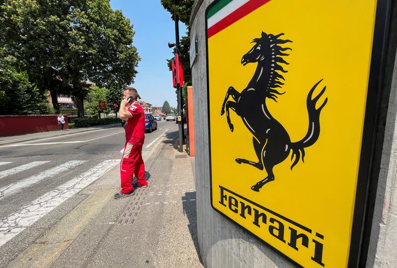 Ferrari CEO Benedetto Vigna unveils the company's new long term strategy, in Maranello