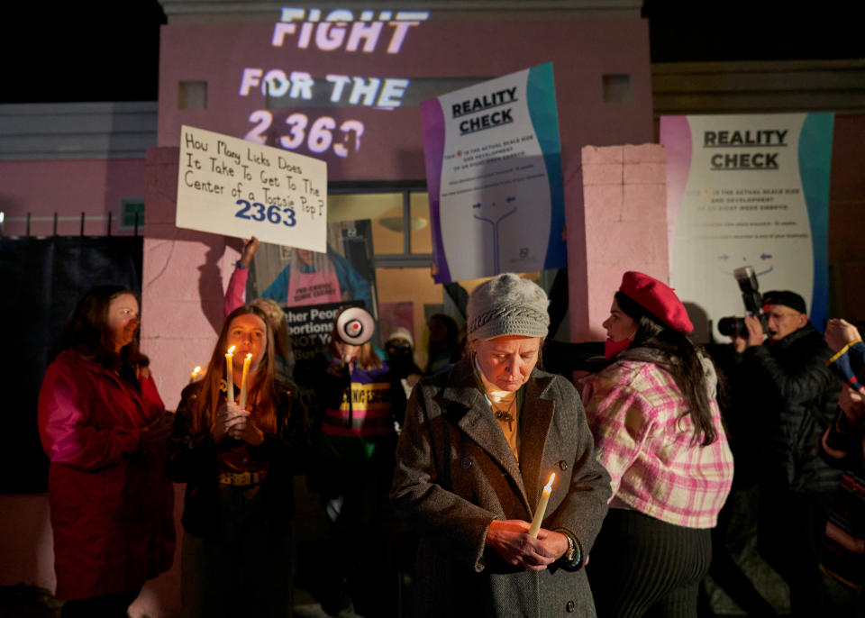 National anti-abortion groups like Live Action protest at the Jackson clinic ahead of the Supreme Court hearing<span class="copyright">Stacy Kranitz for TIME</span>