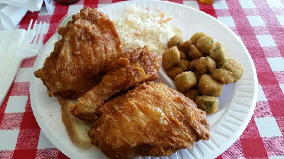 <p>Classic country cooking is king in Kansas, and <a href="https://www.thedailymeal.com/crispy-fried-chicken-recipe?referrer=yahoo&category=beauty_food&include_utm=1&utm_medium=referral&utm_source=yahoo&utm_campaign=feed" rel="nofollow noopener" target="_blank" data-ylk="slk:fried chicken;elm:context_link;itc:0;sec:content-canvas" class="link ">fried chicken</a> is right up there with the state’s most beloved dishes. You’ll find it on the menu at just about every down-home restaurant, but it’s especially renowned at Gus’s in Kansas City and Chicken Mary’s and Chicken Annie’s in Pittsburg.</p>