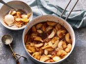 <p>This simple spiced apples recipe is perfect for so many applications. The tender, brown sugar-sweetened fruit slices are great served at breakfast, make for a warm and tasty side dish (especially for kiddos), are the ideal flavor complement spooned over pork chops or a pork loin, and are an amazing seasonal addition to a bowl of vanilla ice cream. If you can't find McIntosh apples, substitute another baking apple such as Rome or Gala; or to change things up, try a crisp, tart green apple such as Granny Smith.</p> <p><a href="https://www.myrecipes.com/recipe/warm-cinnamon-apples" rel="nofollow noopener" target="_blank" data-ylk="slk:Warm Cinnamon Apples Recipe;elm:context_link;itc:0;sec:content-canvas" class="link ">Warm Cinnamon Apples Recipe</a></p>