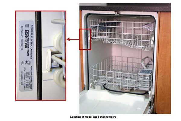 GE Appliances Model and Serial Number Locator - Dishwashers