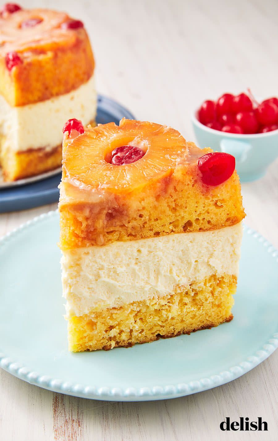 <p>We are suckers for a good <a href="https://www.delish.com/cooking/recipe-ideas/recipes/a53072/easy-pineapple-upside-down-cake-recipe/" rel="nofollow noopener" target="_blank" data-ylk="slk:pineapple upside-down cake;elm:context_link;itc:0;sec:content-canvas" class="link ">pineapple upside-down cake</a> and adding <a href="https://www.delish.com/cooking/recipe-ideas/g2837/cheesecake-recipes/" rel="nofollow noopener" target="_blank" data-ylk="slk:cheesecake;elm:context_link;itc:0;sec:content-canvas" class="link ">cheesecake</a> to it might just make it our favorite version yet. We'd like to think this one will give the Factory a run for its money—check it out and see what you think!</p><p>Get the <strong><a href="https://www.delish.com/cooking/recipe-ideas/recipes/a56415/pineapple-upside-down-cheesecake-recipe/" rel="nofollow noopener" target="_blank" data-ylk="slk:Pineapple Upside-Down Cheesecake recipe;elm:context_link;itc:0;sec:content-canvas" class="link ">Pineapple Upside-Down Cheesecake recipe</a></strong>.</p>