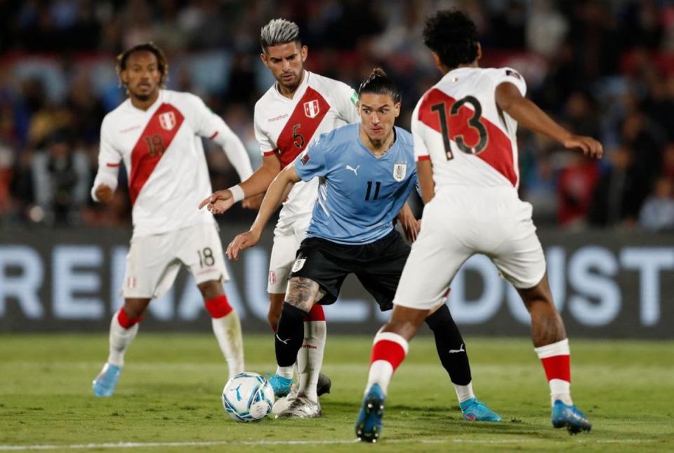 Darwin Nunez hit form for Liverpool before the World Cup started (POOL/AFP via Getty Images)