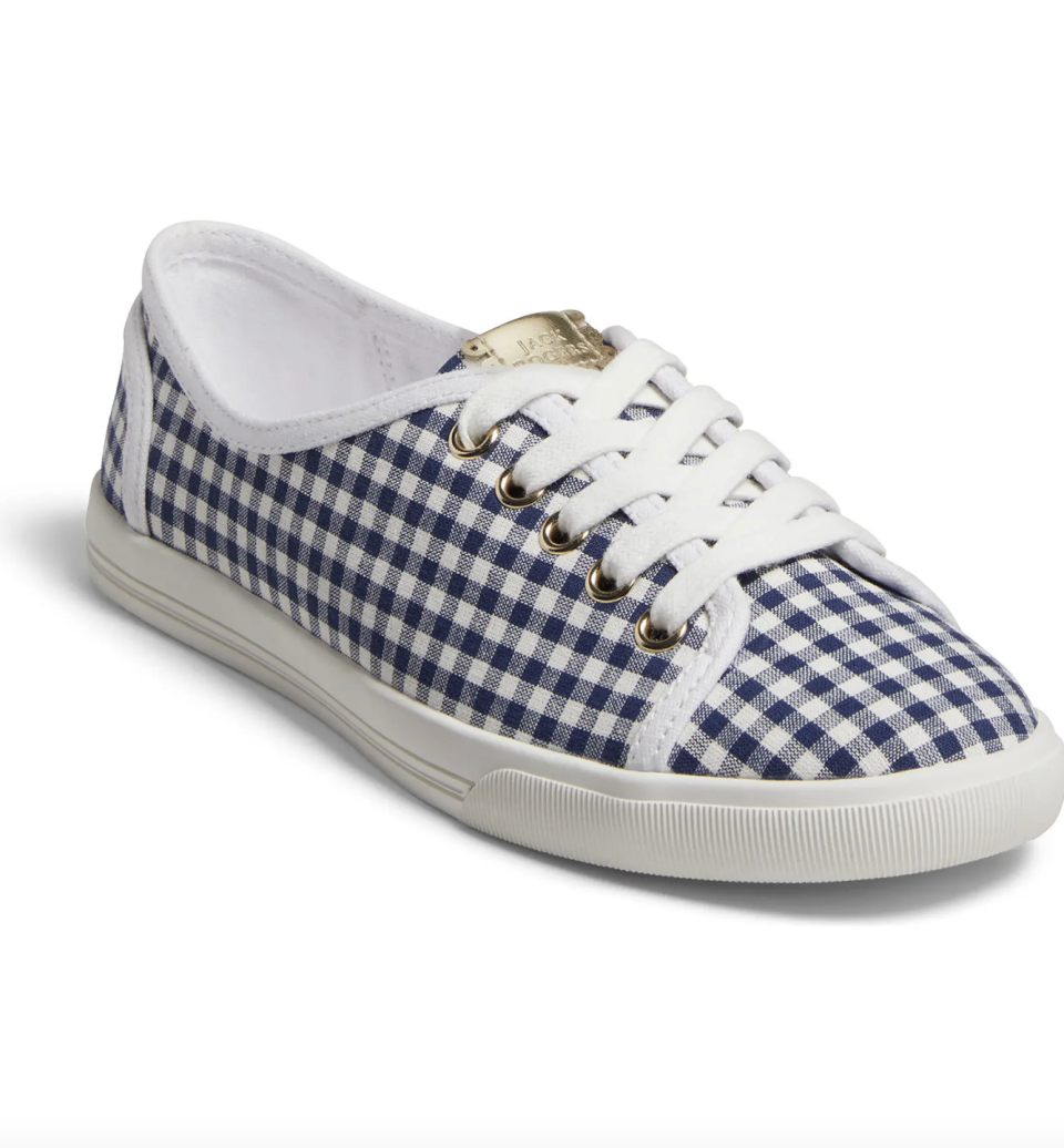 <p><a href="https://go.redirectingat.com?id=74968X1596630&url=https%3A%2F%2Fwww.nordstromrack.com%2Fs%2Fjack-rogers-ava-gingham-sneaker-women%2F6794126%3Forigin%3Dcategory-personalizedsort%26breadcrumb%3DHome%252FClearance%252FWomen%26color%3D489&sref=https%3A%2F%2Fwww.townandcountrymag.com%2Fstyle%2Ffashion-trends%2Fg44588792%2Fnordstrom-rack-clear-the-rack-sale-2023%2F" rel="nofollow noopener" target="_blank" data-ylk="slk:Shop Now;elm:context_link;itc:0;sec:content-canvas" class="link ">Shop Now</a></p><p>JACK ROGERS Ava Gingham Sneaker</p><p>$27.98</p><p>nordstromrack.com</p>