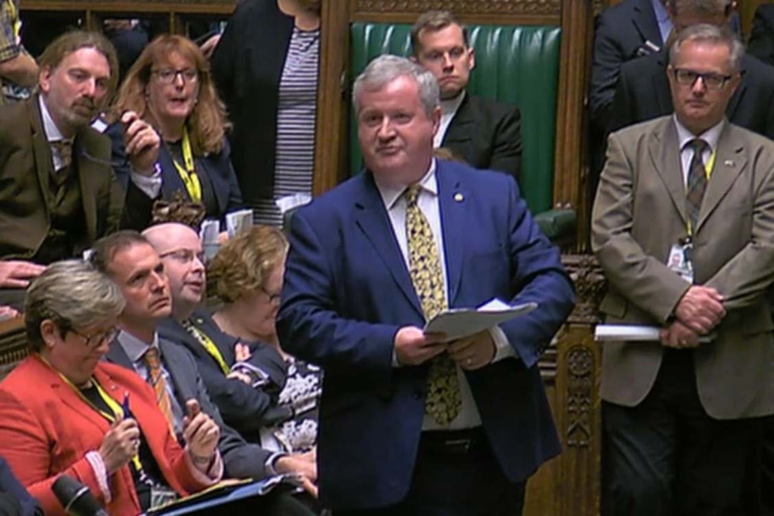 SNP Westminster leader Ian Blackford MP speaks in the House of Commons: PA