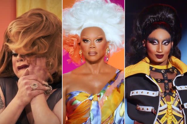 <p>Paramount+(3)</p> Nina West; RuPaul; Angeria Paris VanMicheals on 'RuPaul's Drag Race All Stars 9'