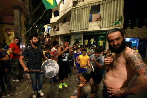 Brazil are popular in Lebanese capital Beirut