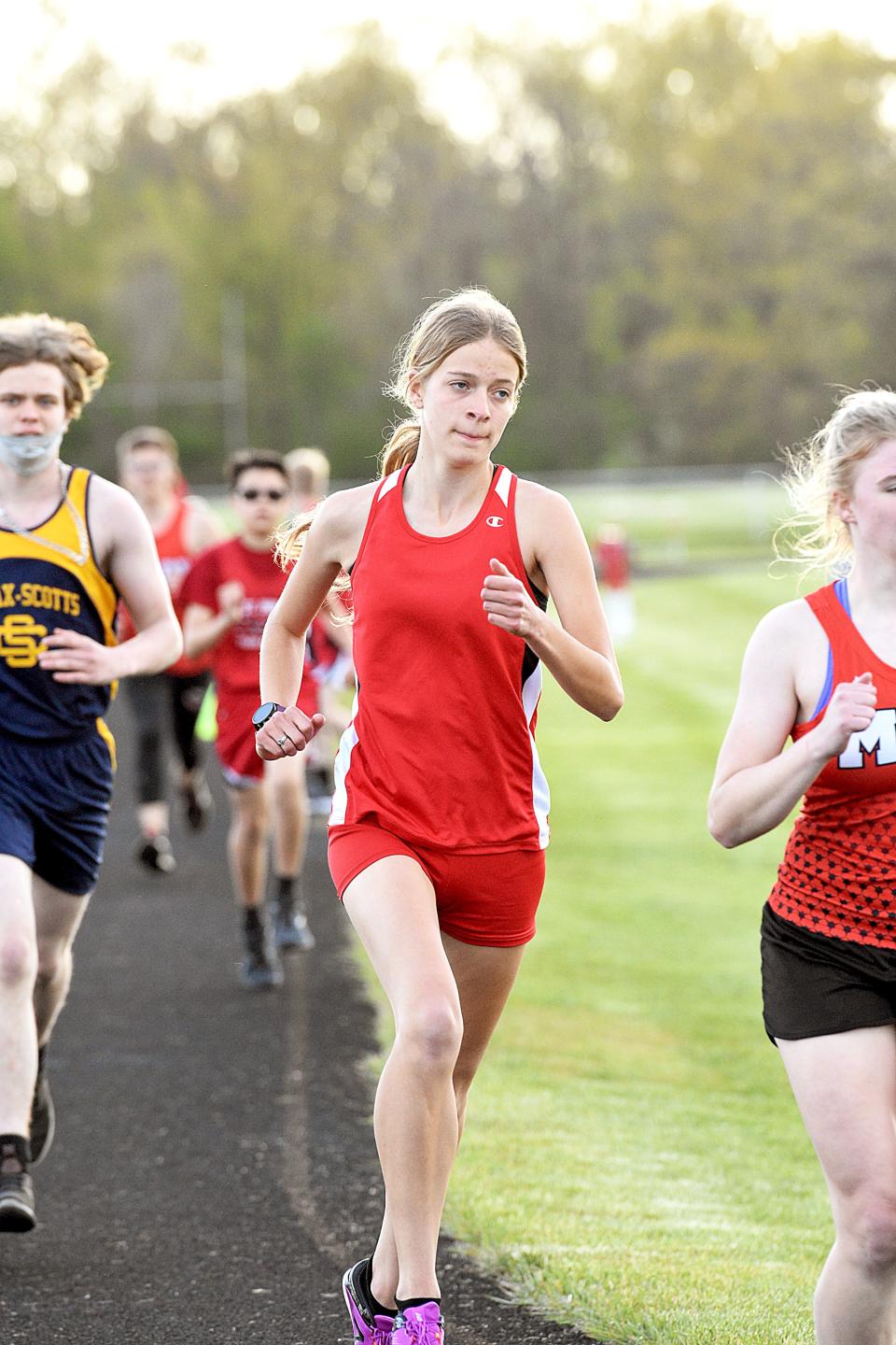 Tekonsha's Dani VanLente, shown here during her sophomore season, advances to the MHSAA State Finals for the third straight season in the 3200 meter run