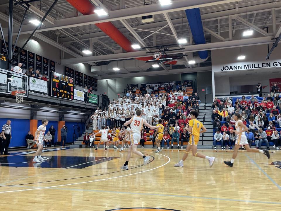 Girard beat Derry 74-65 in the PIAA Class 3A boys basketball first round at the Hagerty Family Events Center on Saturday.