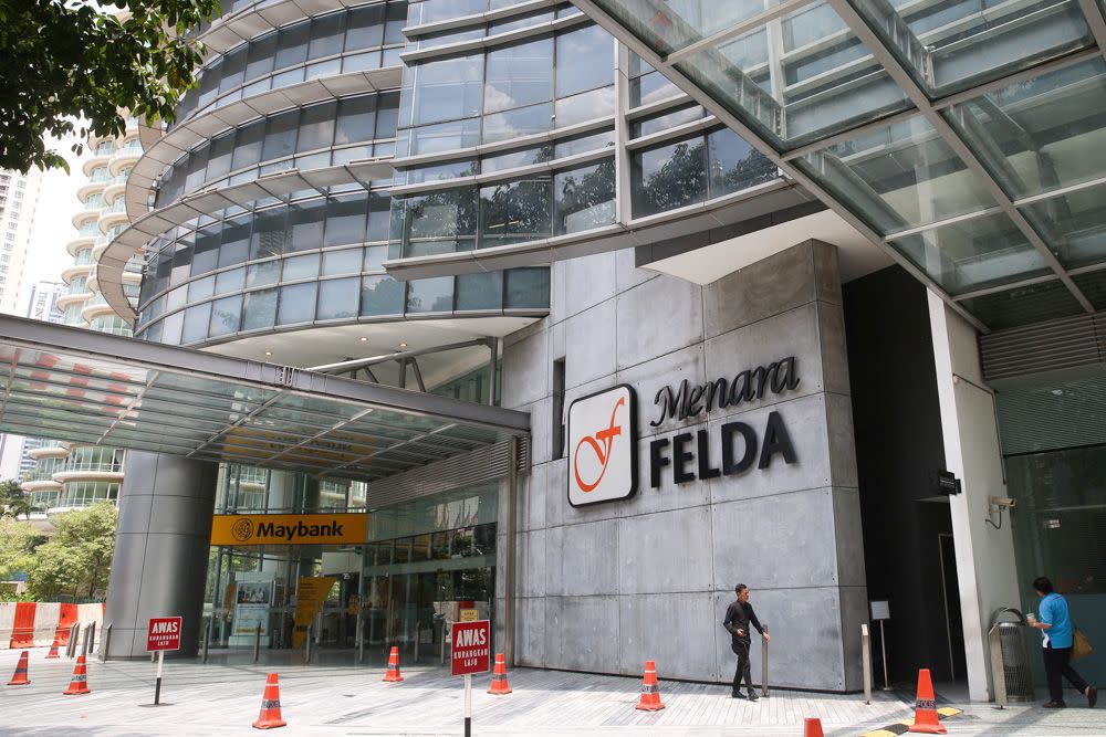 The Felda logo is seen at its headquarters in Kuala Lumpur October 9, 2019. — Picture by Choo Choy May