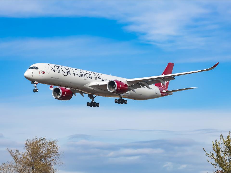 Virgin Atlantic Plane in Flight