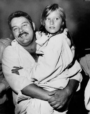 <p>Sacramento Bee File Photo by Skip Shuman</p> Bill Parker welcomes home his daughter, Barbara Parker, 8, a Chowchilla kidnapping victim.