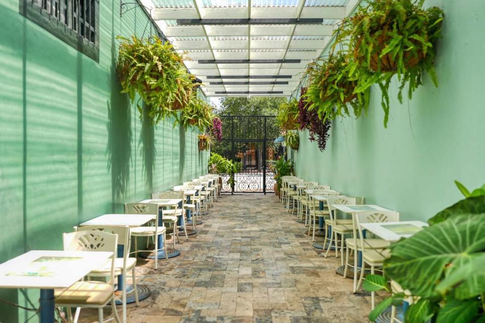 The new patio area, La Paseo, at the renovated Hoy Como Ayer in Little Havana.