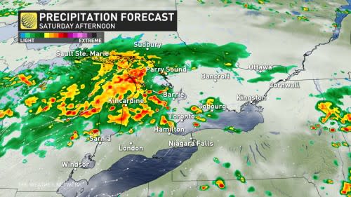 Ontario Saturday afternoon precipitation_June 22