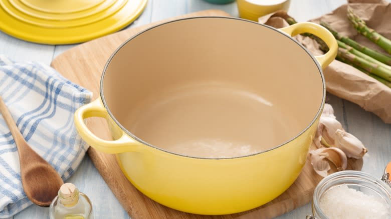 enamel Dutch oven