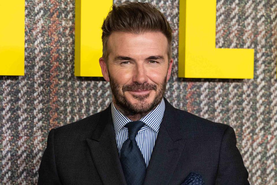 <p>Jeff Spicer/WireImage</p>  David Beckham in March 2024