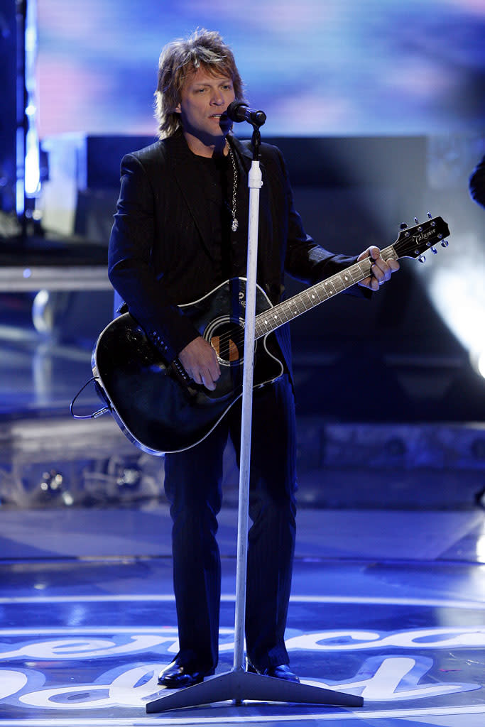 Jon Bon Jovi performs on sixth season of American Idol.