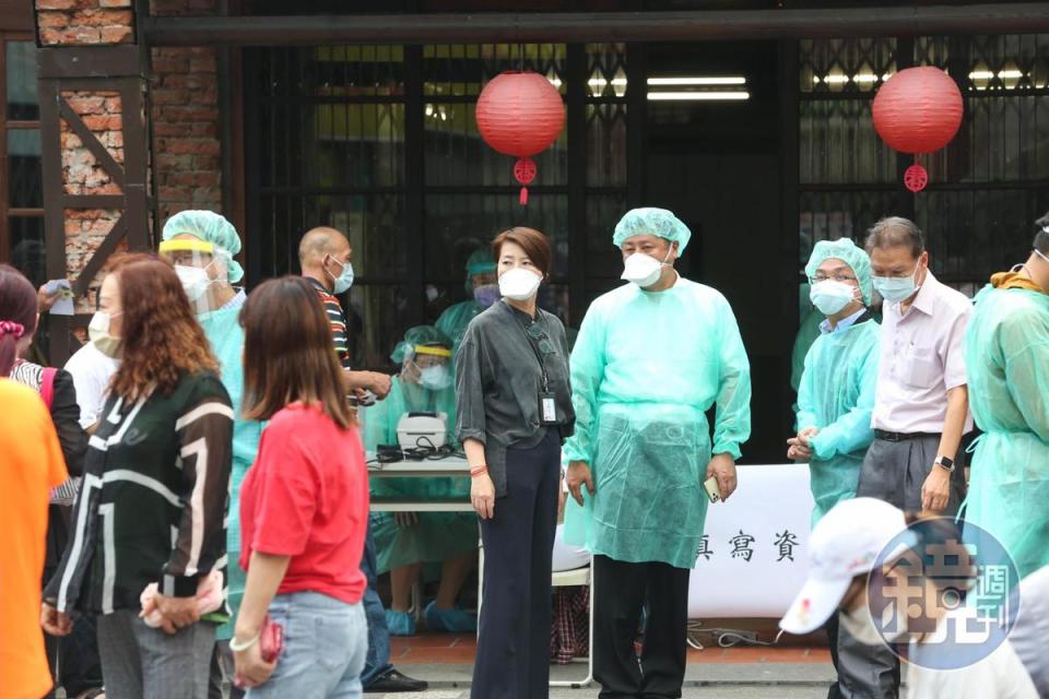 黃珊珊在台北市疫情爆發時前頻頻走上第一線。