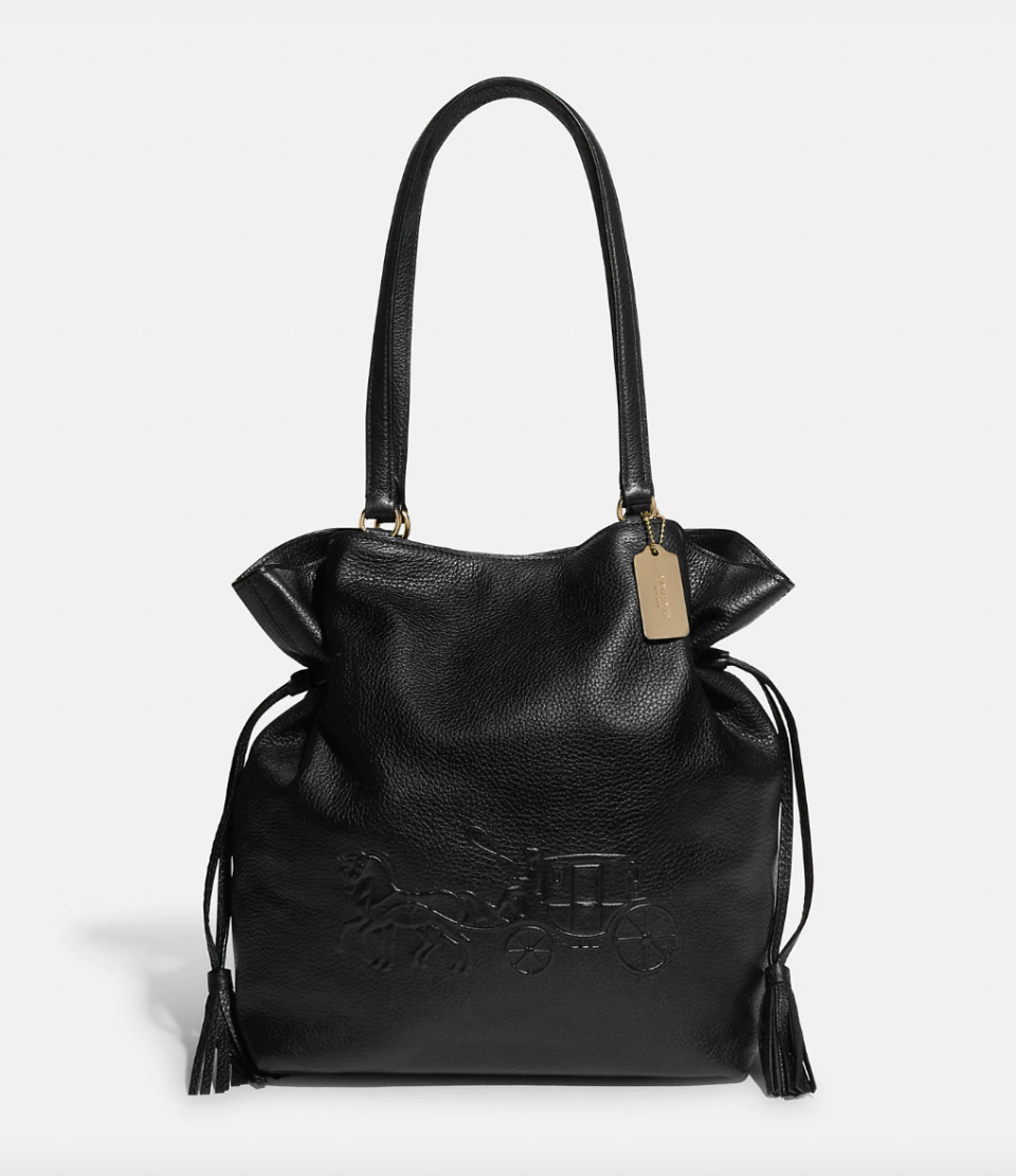 Andy Tote With Horse and Carriage in Black (Photo via Coach Outlet)