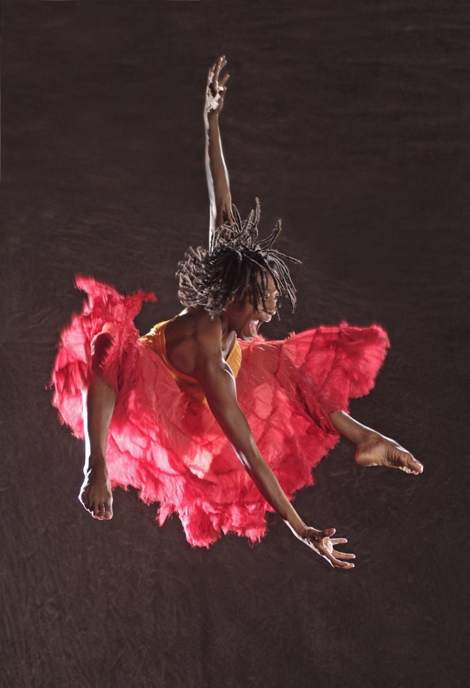 Dancer Tania Isaac in a dance for Sharir + Bustamante Danceworks.