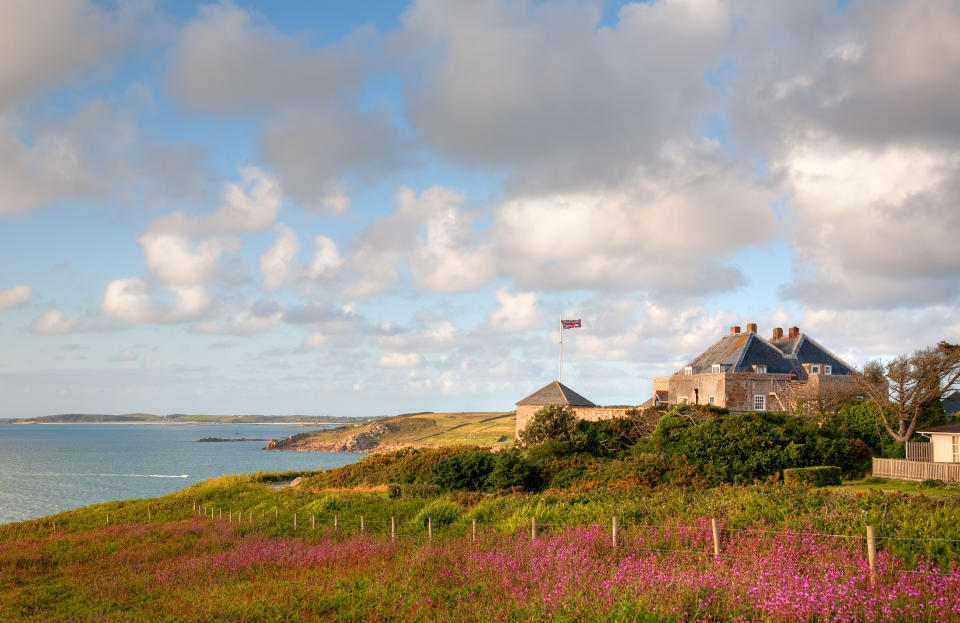 Star Castle Hotel on St Mary’s, Isles of Scilly, Cornwall, England.