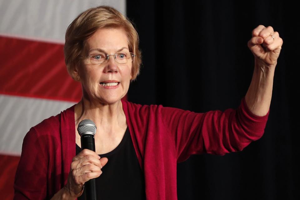 Massachusetts Sen. Elizabeth Warren at a 2019 campaign event.